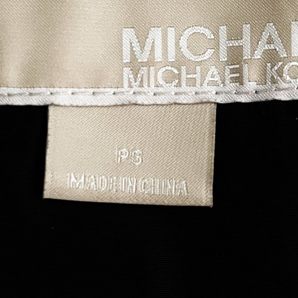 Michael Kors Coat PS Petite Small Black Down Quilted Fur Collar Hood Jacket EUC - Picture 8 of 11